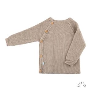 Brassière croisée en Laine Vierge tricotée - POPOLINI