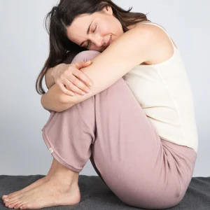 Pantalon large femme en laine et soie - ENGEL