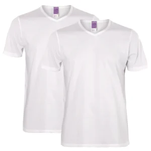 Duo de t-shirt col V DEAN 100% coton bio - LIVING CRAFTS