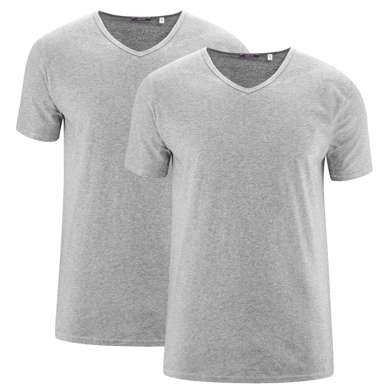 Duo de t-shirt col V DEAN 100% coton bio - LIVING CRAFTS – Image 6
