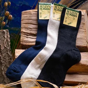 Chaussettes laine et coton bio - HIRSCH NATUR