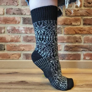 Chaussettes étoilées épaisses 100% laine - HIRSCH