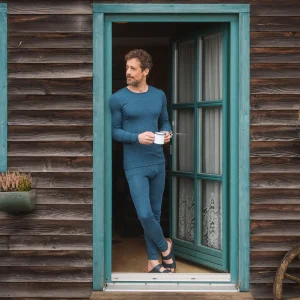 Caleçon long LINUS en laine et coton - LIVING CRAFTS