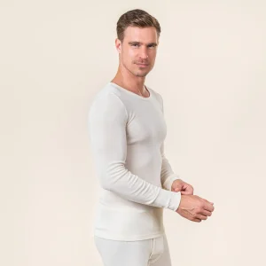 Maillot HARVEY manches longues en laine et soie - LIVING CRAFTS