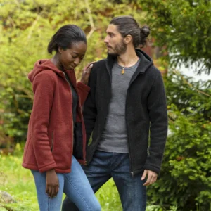 Veste à capuche homme 100% laine polaire - ENGEL