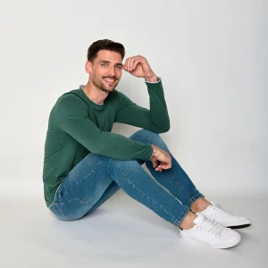 T-shirt manches longues en coton bio - GREENBOMB