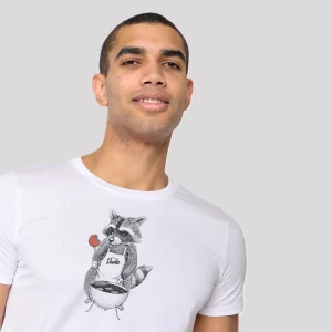 T-shirt Raton-Laveur bbq en coton bio - GREENBOMB