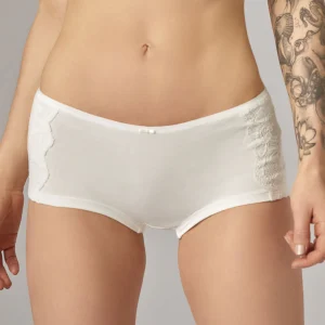 Shorty empiècement en dentelle sur les côtés - COMAZO