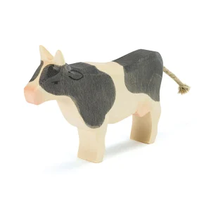 Figurine en bois Vache noire (11,5 cm)