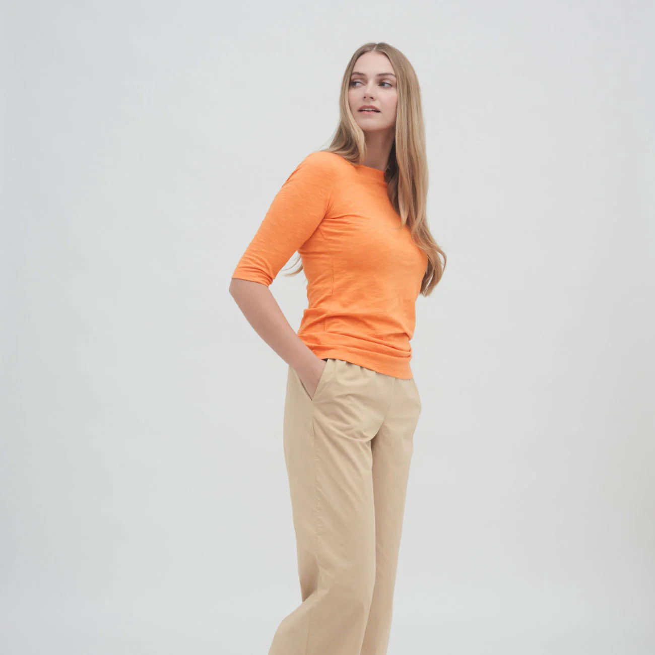 T-shirt manches 3/4 CHLOE 100% coton - LIVING CRAFTS