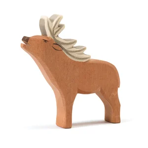 Figurine en bois Cerf (14cm)