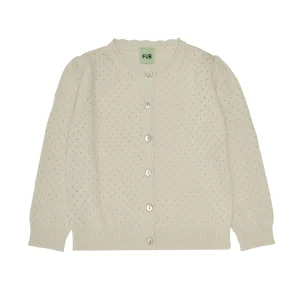 Cardigan coton bio ecru