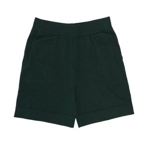 Short coton bio deep green
