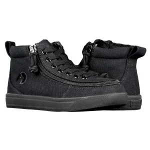 Billy Footwear (Kids) DR II Fit - High Top Black to the Floor Canvas Shoes