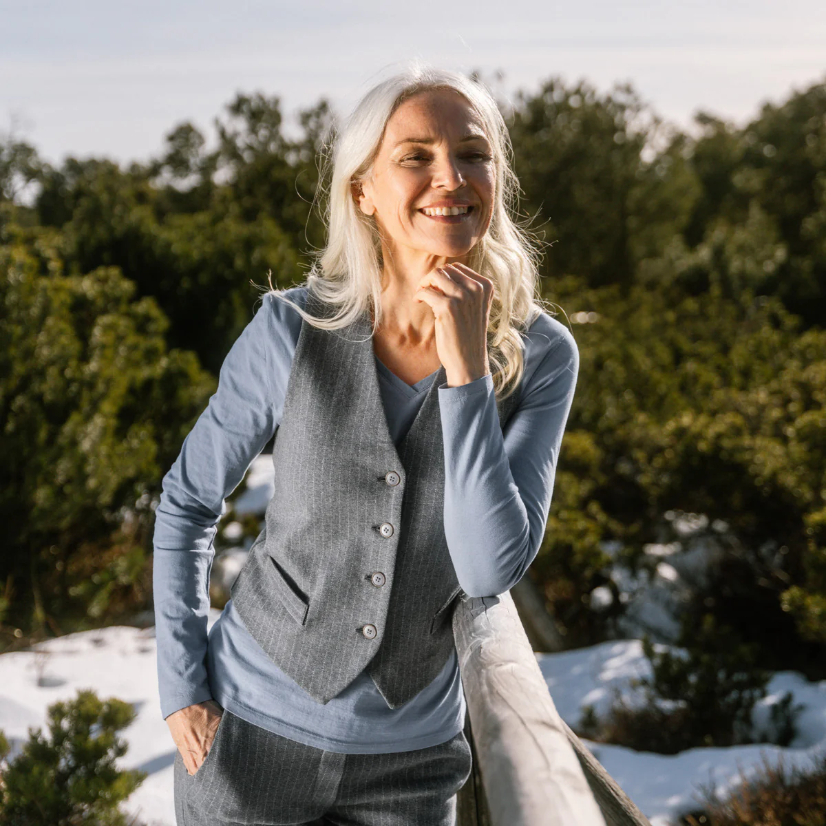 T-shirt à manches longues TARANA 100% coton bio - LIVING CRAFTS – Image 2