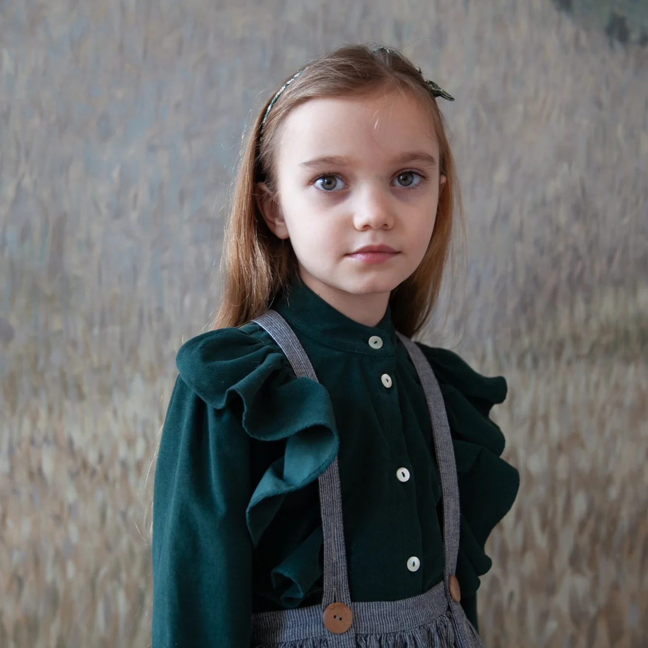 Blouse Edna evergreen – Image 2