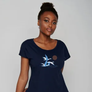 T-shirt imprimé oies en coton bio - GREENBOMB