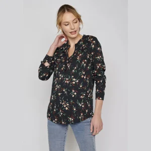 Blouse Nightflowers EcoVero - GREENBOMB