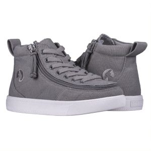 Billy Footwear (Kids) DR Fit - High Top Canvas Dark Grey Shoes - CLEARANCE
