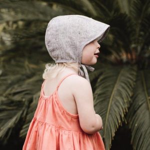 Béguin à visière natural stripe