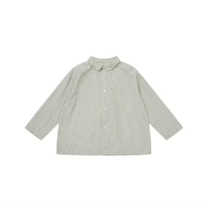 Blouse Aloe cream black check