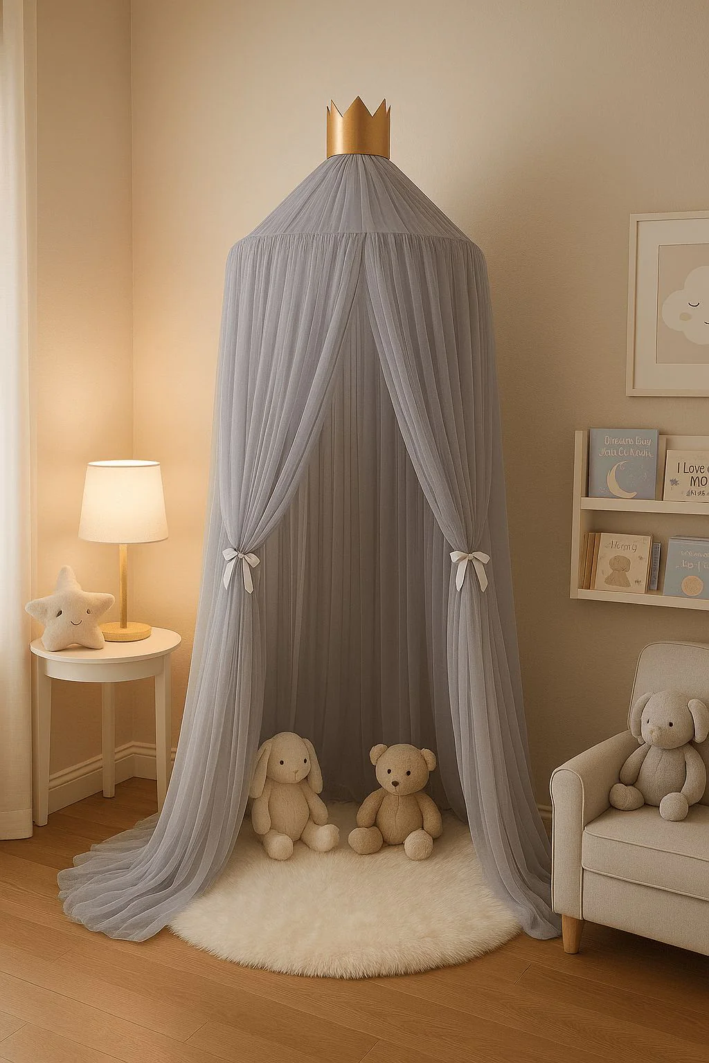 Ciel de Lit Bébé-avec Couronne Royale – Image 9