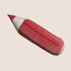 Coussin crayon en velours côtelé