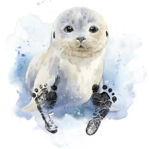 Kit empreintes bébé phoque