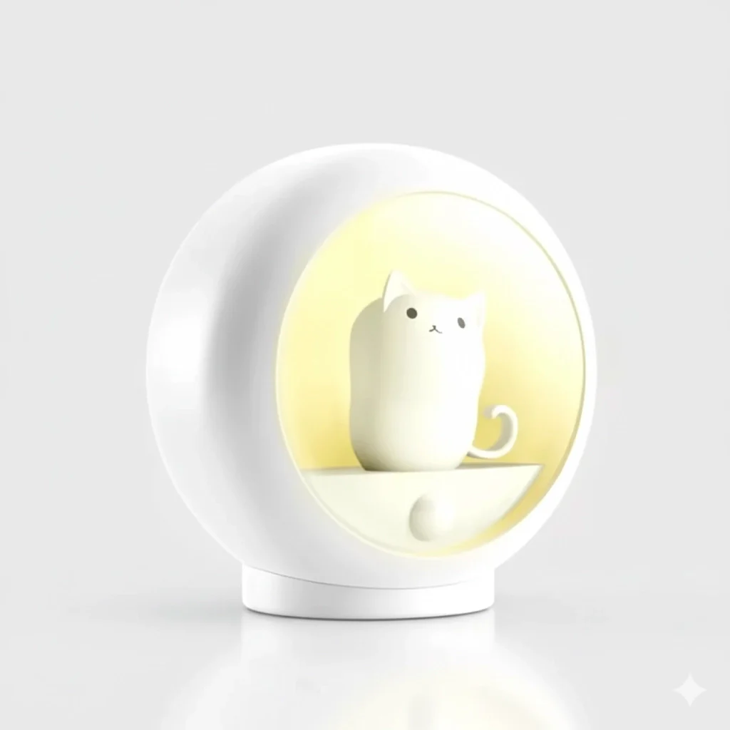 Veilleuse Chat Led murale avec détecteur de mouvement – Image 2