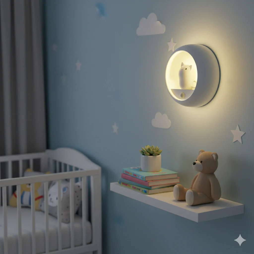 Veilleuse Chat Led murale avec détecteur de mouvement – Image 7