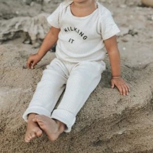 Legging en coton biologique 'Milking it' oat