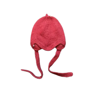 Bonnet en baby alpaga Framboise