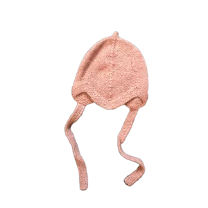 Bonnet en baby alpaga Rose pâle