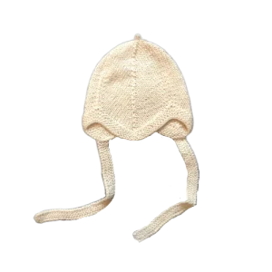 Bonnet en baby alpaga Ivoire