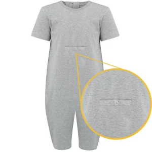 KayCey®Z Secret Zip Back Jumpsuits with Tube Access (Adults) - Short Sleeve / Knee Length