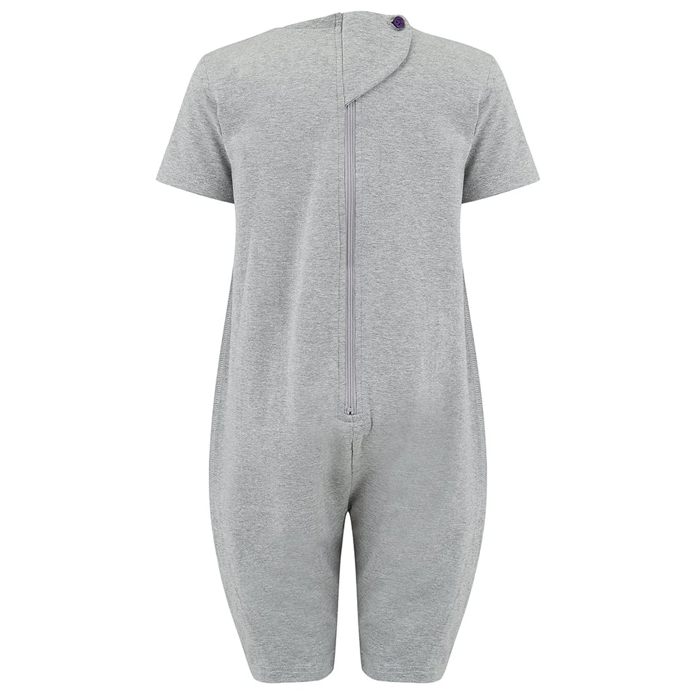 KayCey®Z Secret Zip Back Jumpsuits with Tube Access (Adults) - Short Sleeve / Knee Length – Image 5