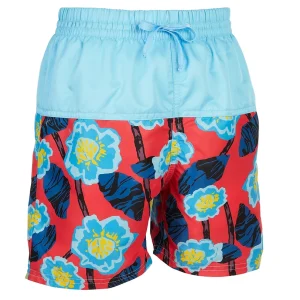 Kes-Vir - Boys Floral Blue Board Shorts - Eco Friendly