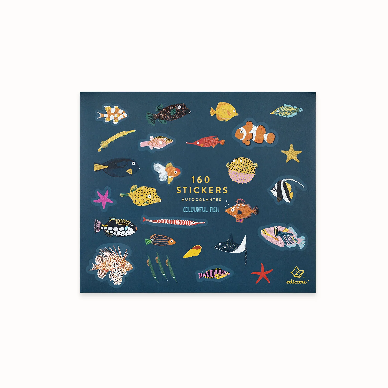 160 Stickers "Colorful fish"