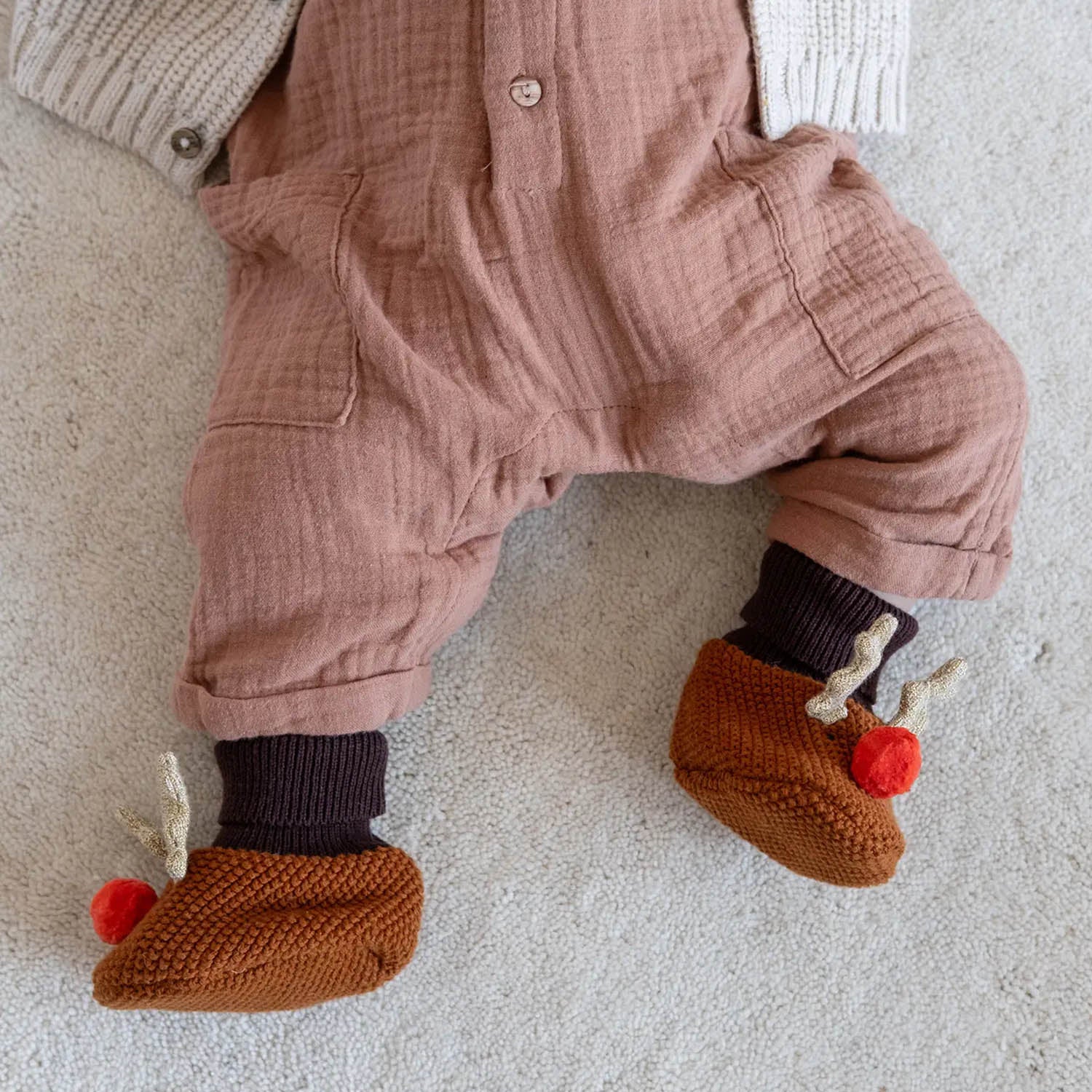 Chaussons-chaussettes renne – Image 2