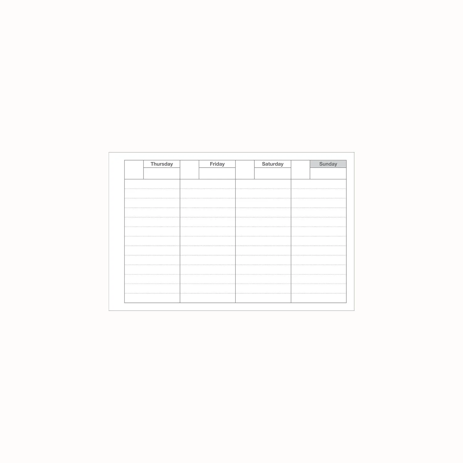 Organiseur Weekly bleu – Image 3