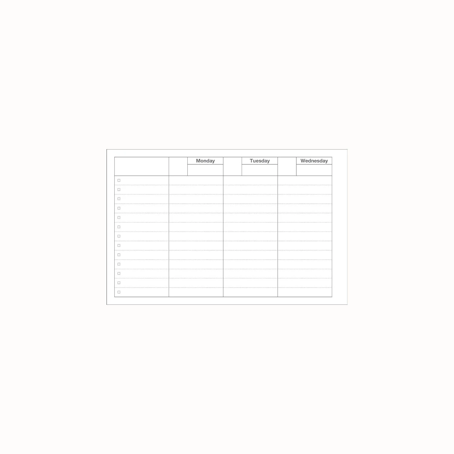 Organiseur Weekly bleu – Image 4