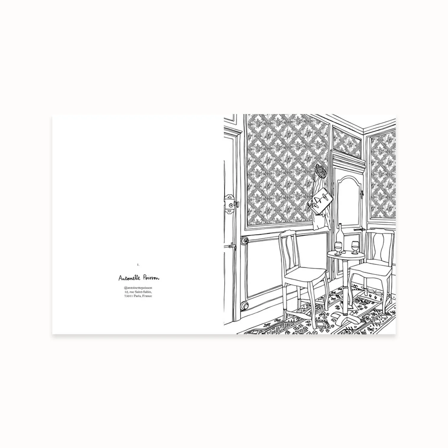 Livre de coloriages "Intérieurs" – Image 2