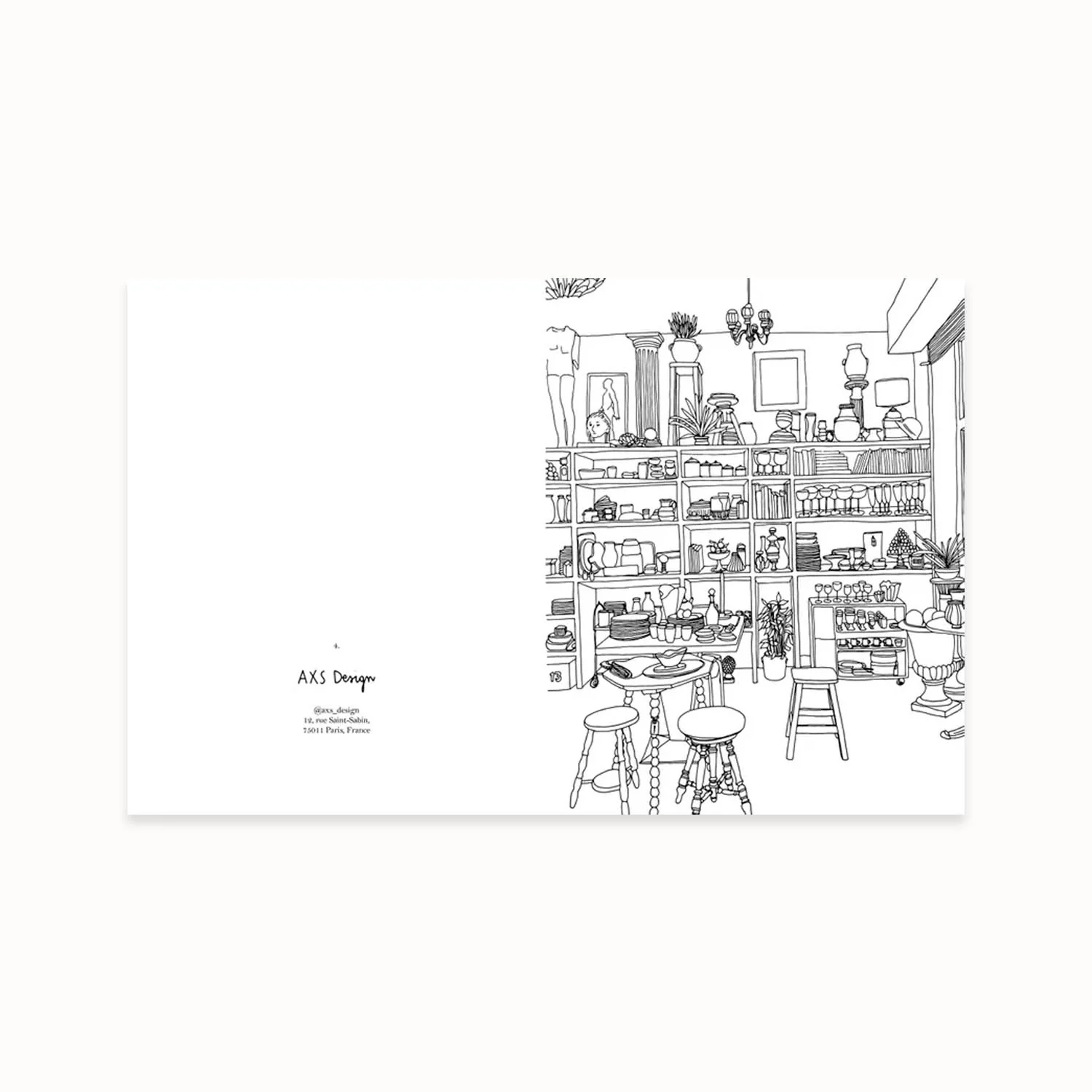 Livre de coloriages "Intérieurs" – Image 3