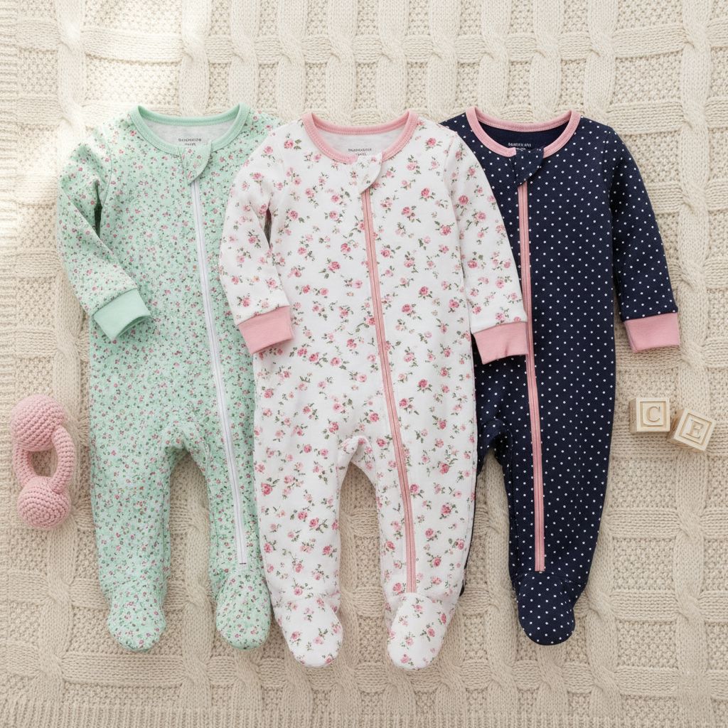 Lot 3 grenouillères pour bébé fille | Confort – Image 4