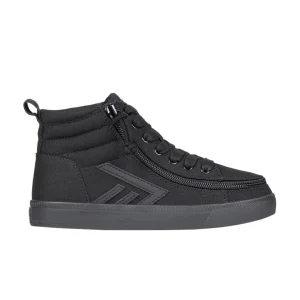 Billy Footwear (Kids) - High Top Black to the Floor CS Canvas Shoes