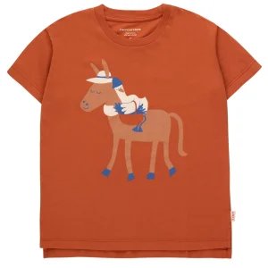 T-shirt 'My donkey friend' tawny