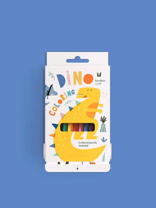 Coloriage Scrollino Dino – Image 2