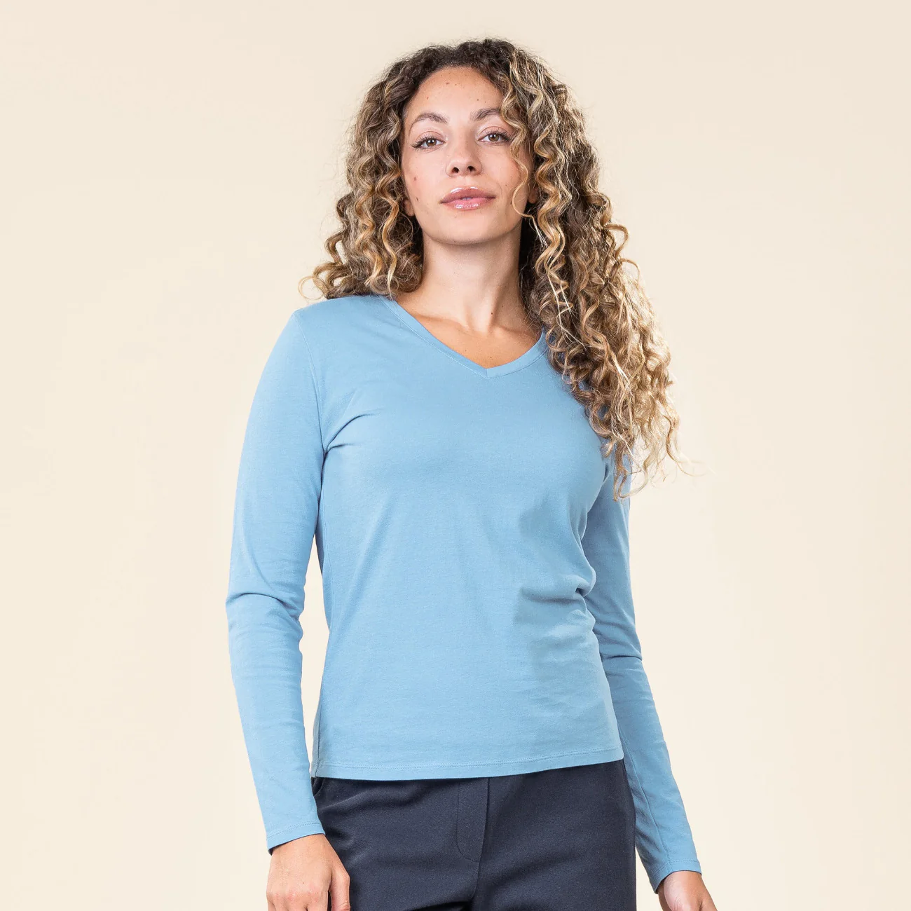 T-shirt à manches longues TARANA 100% coton bio - LIVING CRAFTS – Image 3