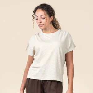 T-shirt TOLA en coton bio et lin - LIVING CRAFTS