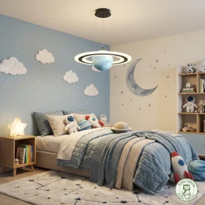 Suspension Planète - Lustre Chambre Enfant Espace & Astronaute
